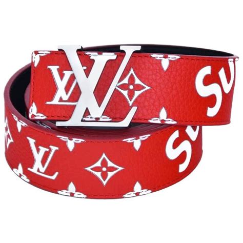 lv supreme belt black|louis vuitton supreme red belt.